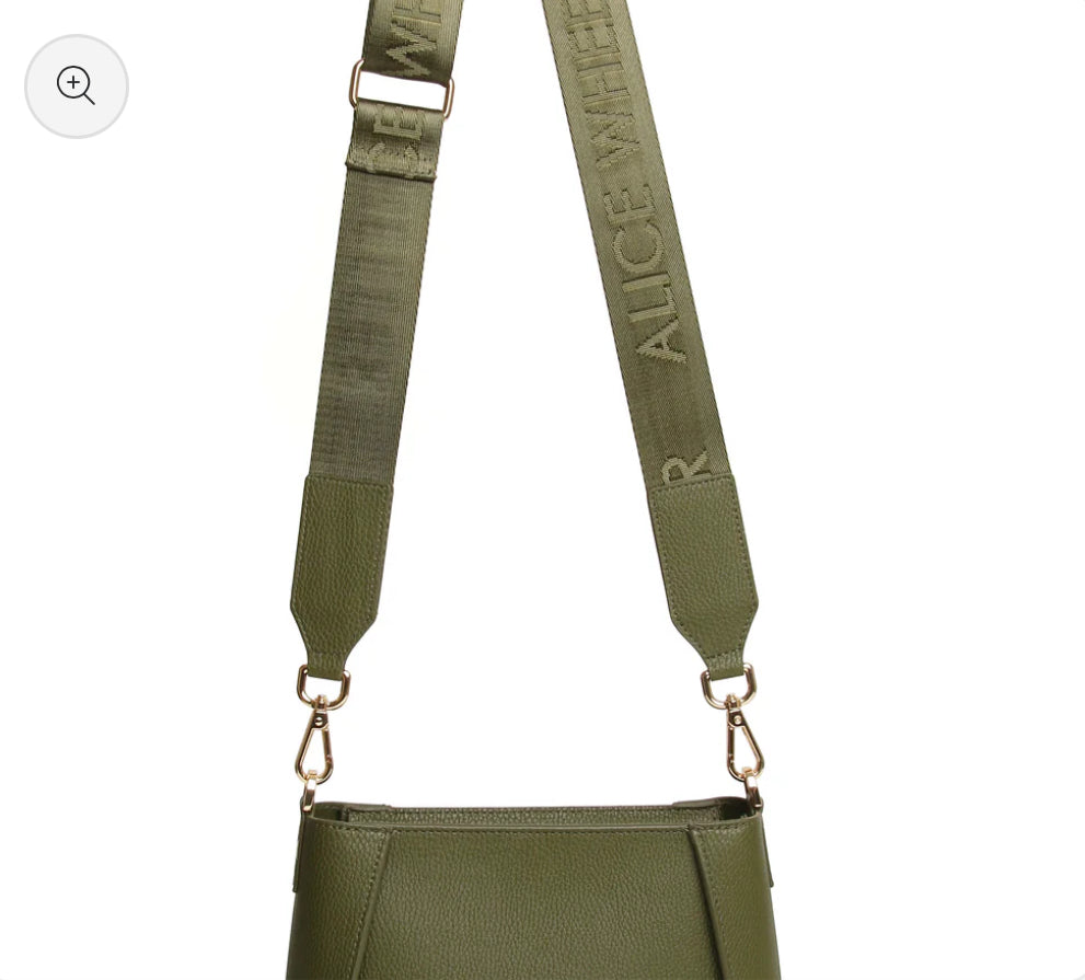 Alice Wheeler - ‘Kensington’ Olive Crossbody Bag