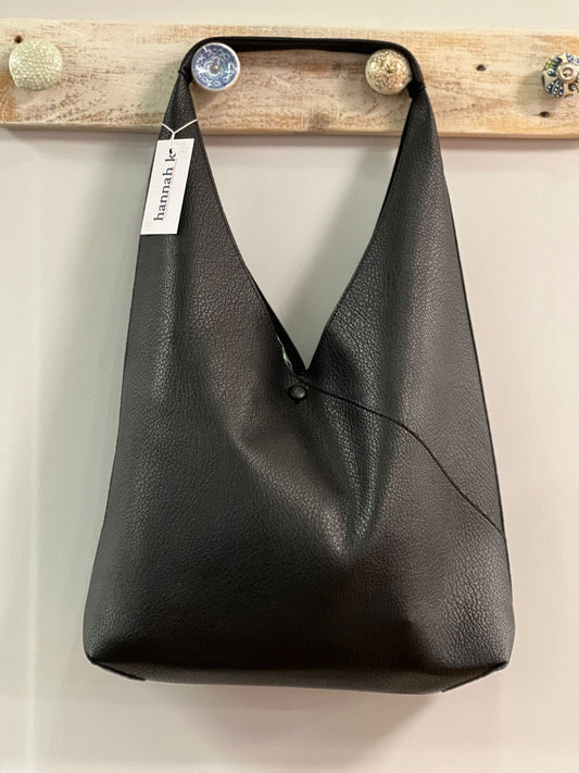 hannah k - 'Amy' Black 2 Piece Slouch Bag