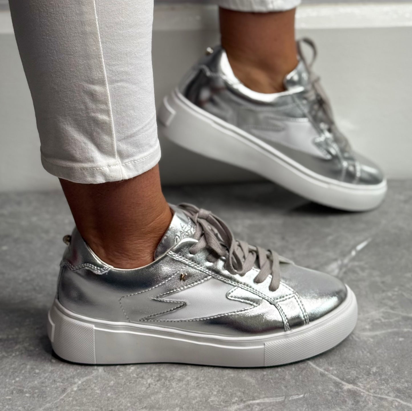 Kate Appleby - ‘Benwick’ Chrome Strike Trainer
