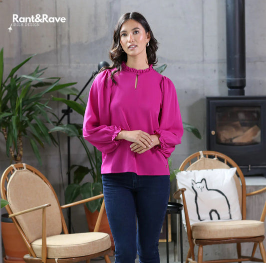 Rant & Rave - 'Fee’ Magenta Top