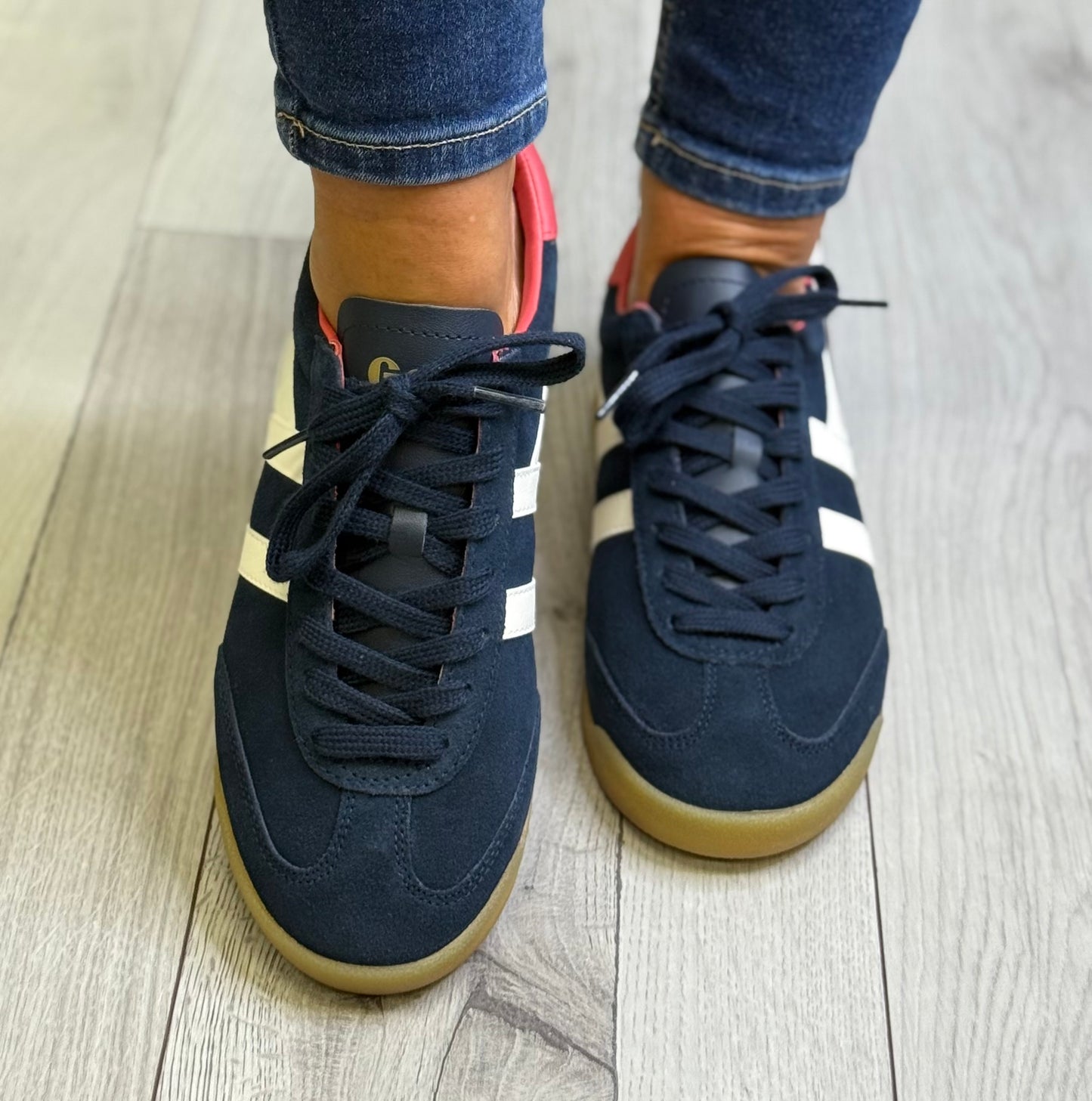 Gola - ‘Torpedo’ Navy/Off White//Coral Trainer