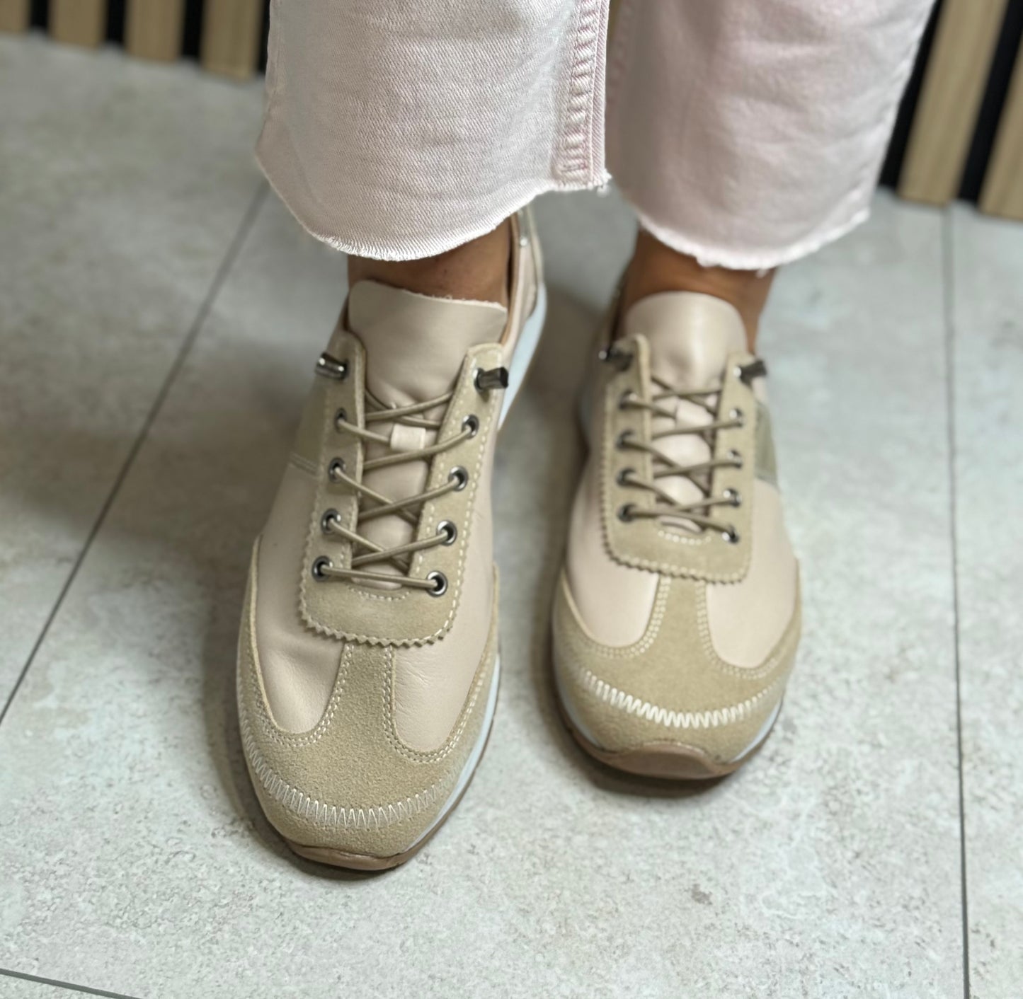 Lotus - 'Lola' Natural Leather Trainer