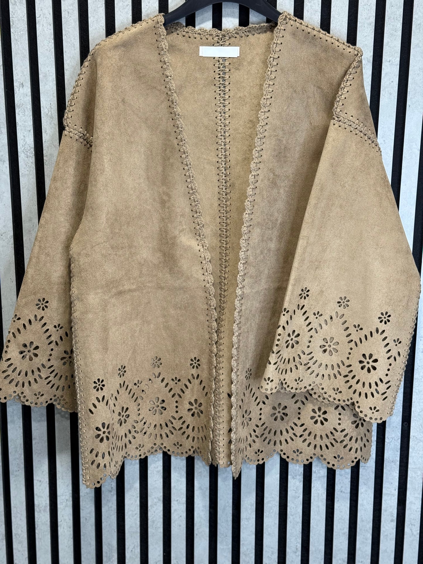 Biscuit Faux Suede Jacket