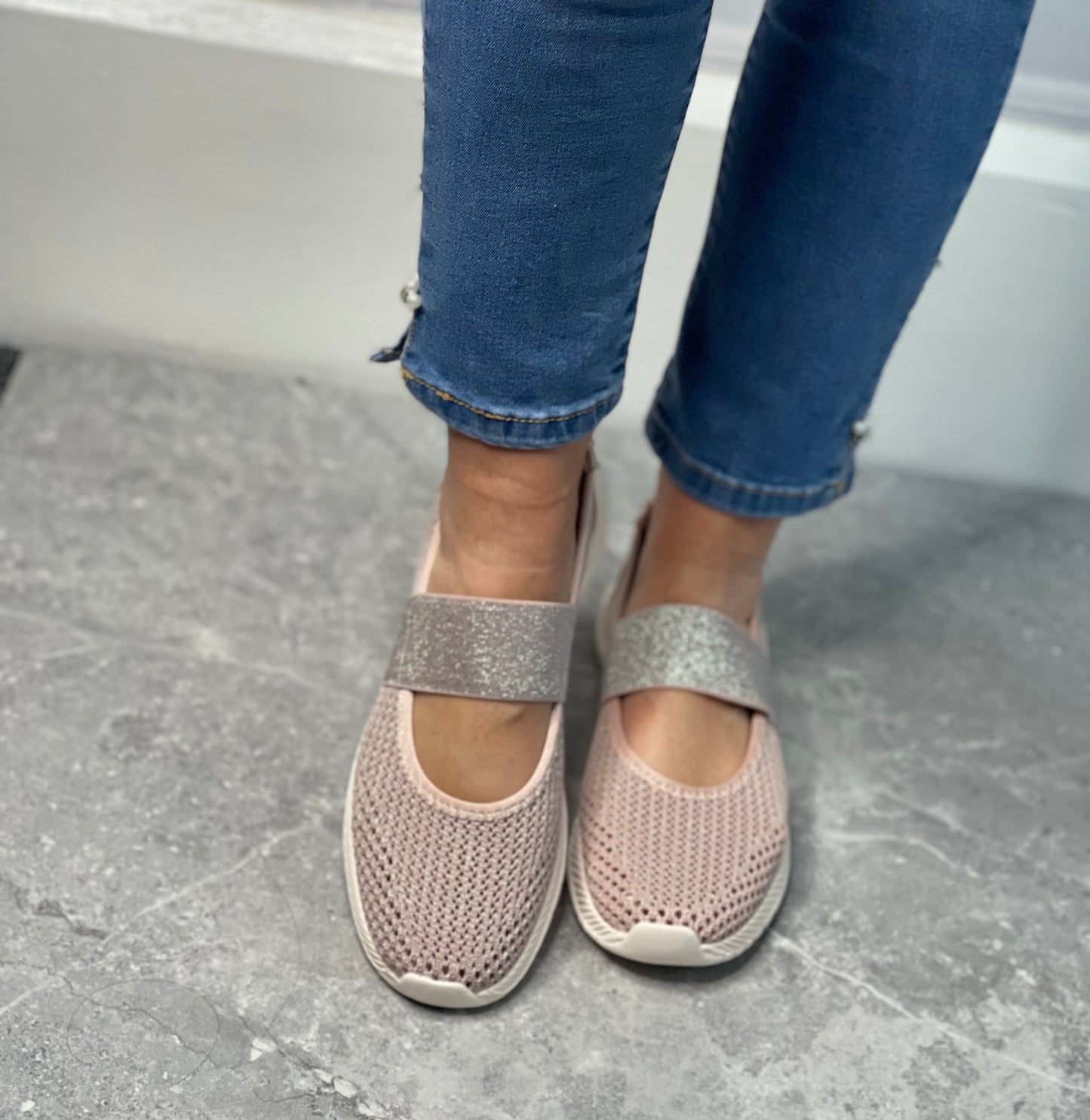 Xti - Nude Metallic Casual Shoe