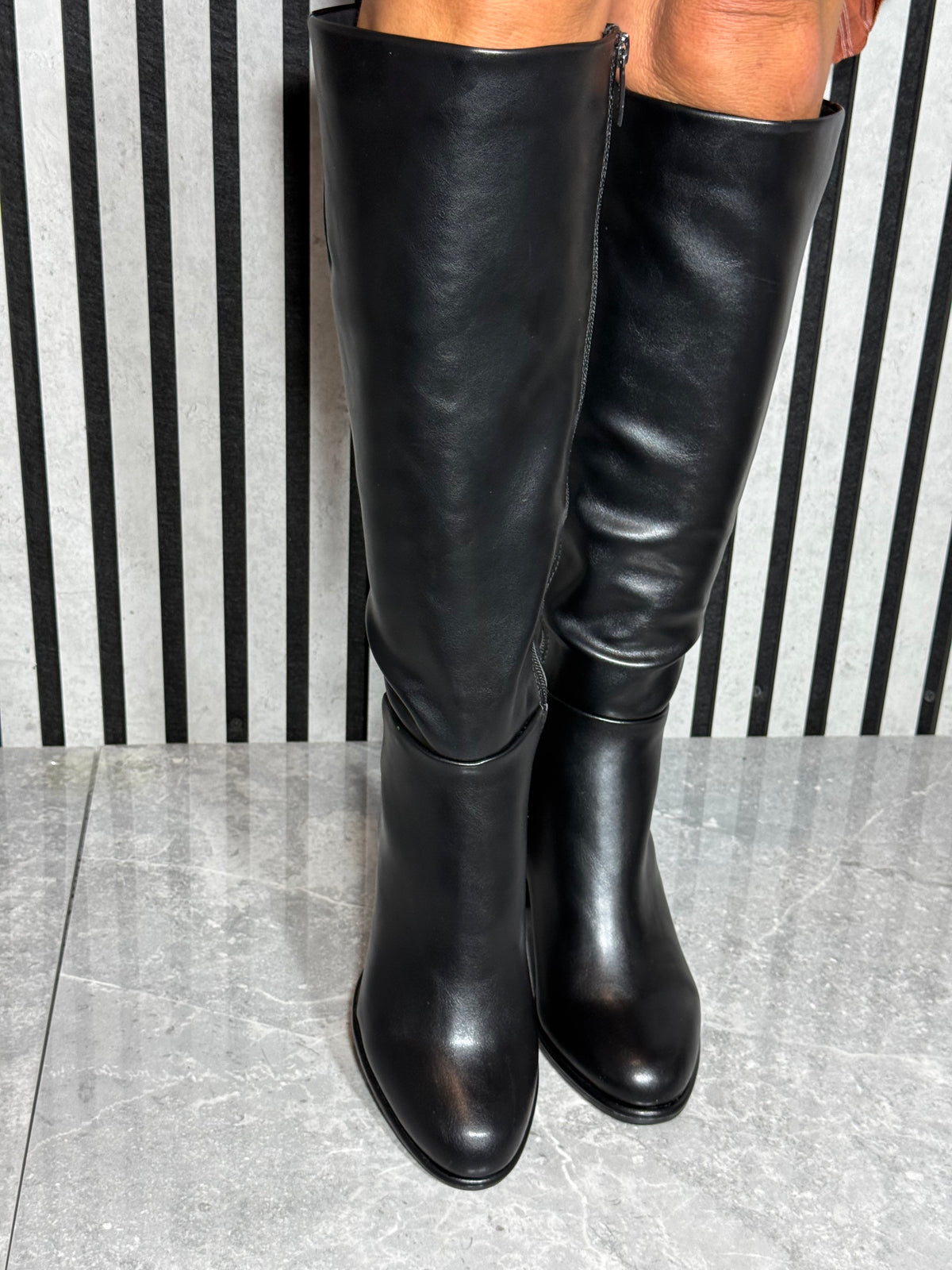 Tamaris - Black Knee High Boot