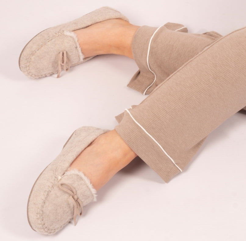 Lunar - 'Cherish' Beige Slipper