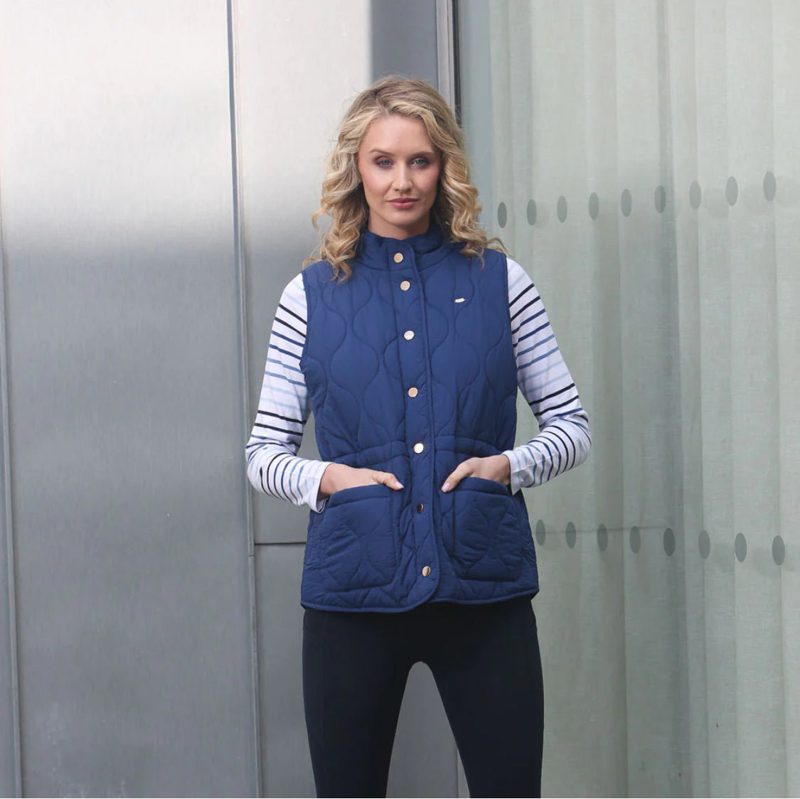 Rant & Rave - 'Mandy’ Blue Gilet