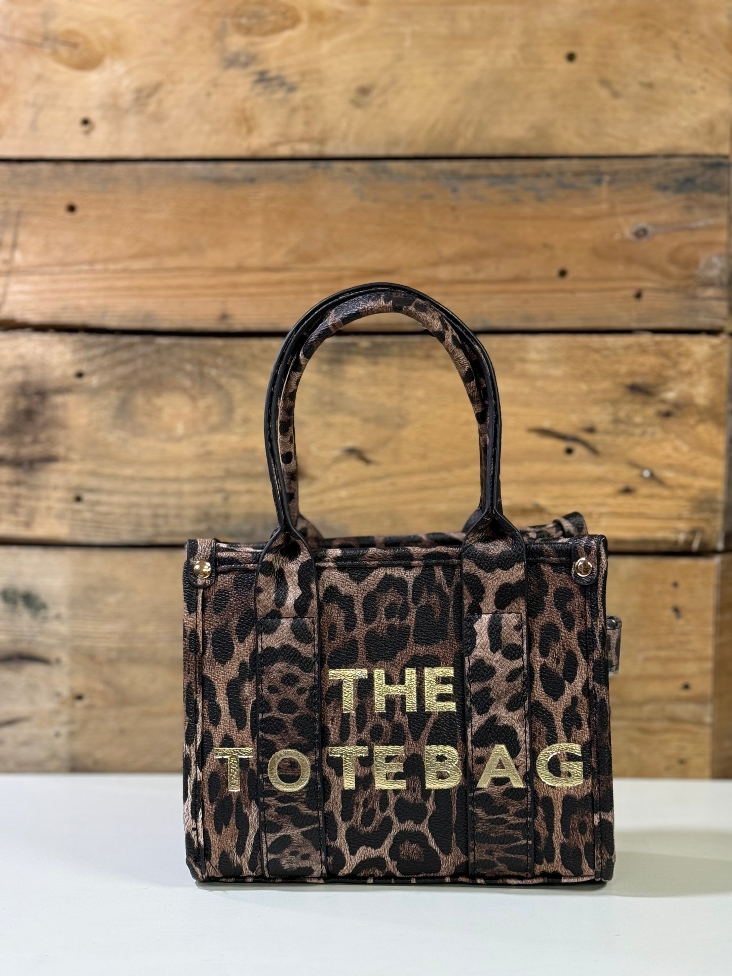 hannah k - ‘Paige’ Animal Print MIni Tote Handbag