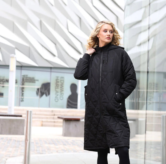 Rant & Rave - 'Casey' Black Longline Coat