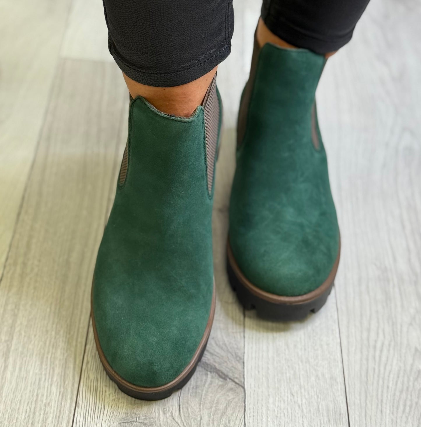 Rieker - Green Suede Boot