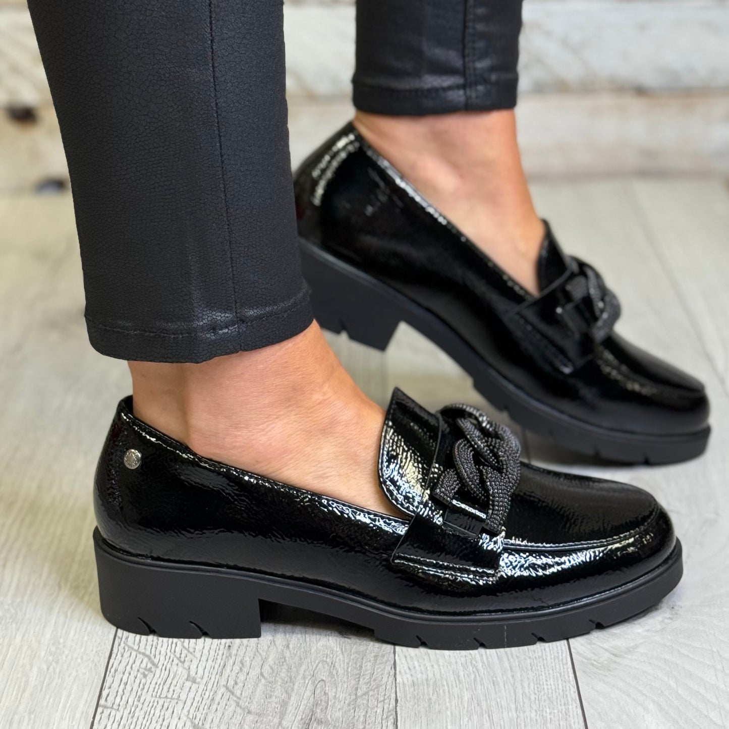 Patrizio Como - 'Augusta' Black Patent Loafer