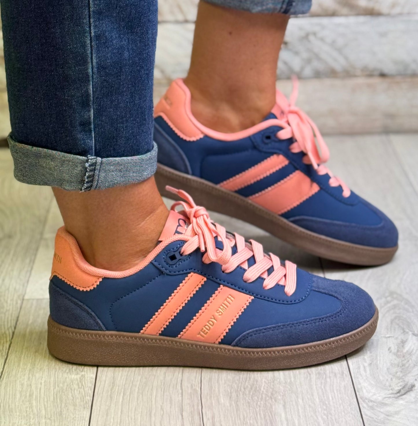 Teddy Smith - Blue/Coral Combo Trainer (120204)