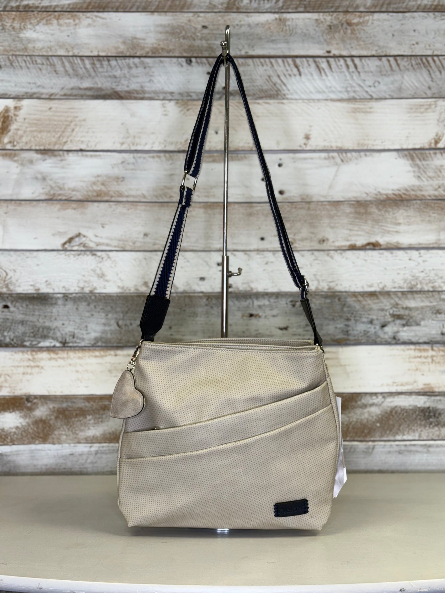 Reiker - Beige/Navy Crossbody Bag