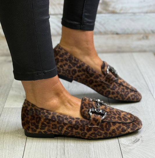 Xti - Leopard Print Loafer (144250)