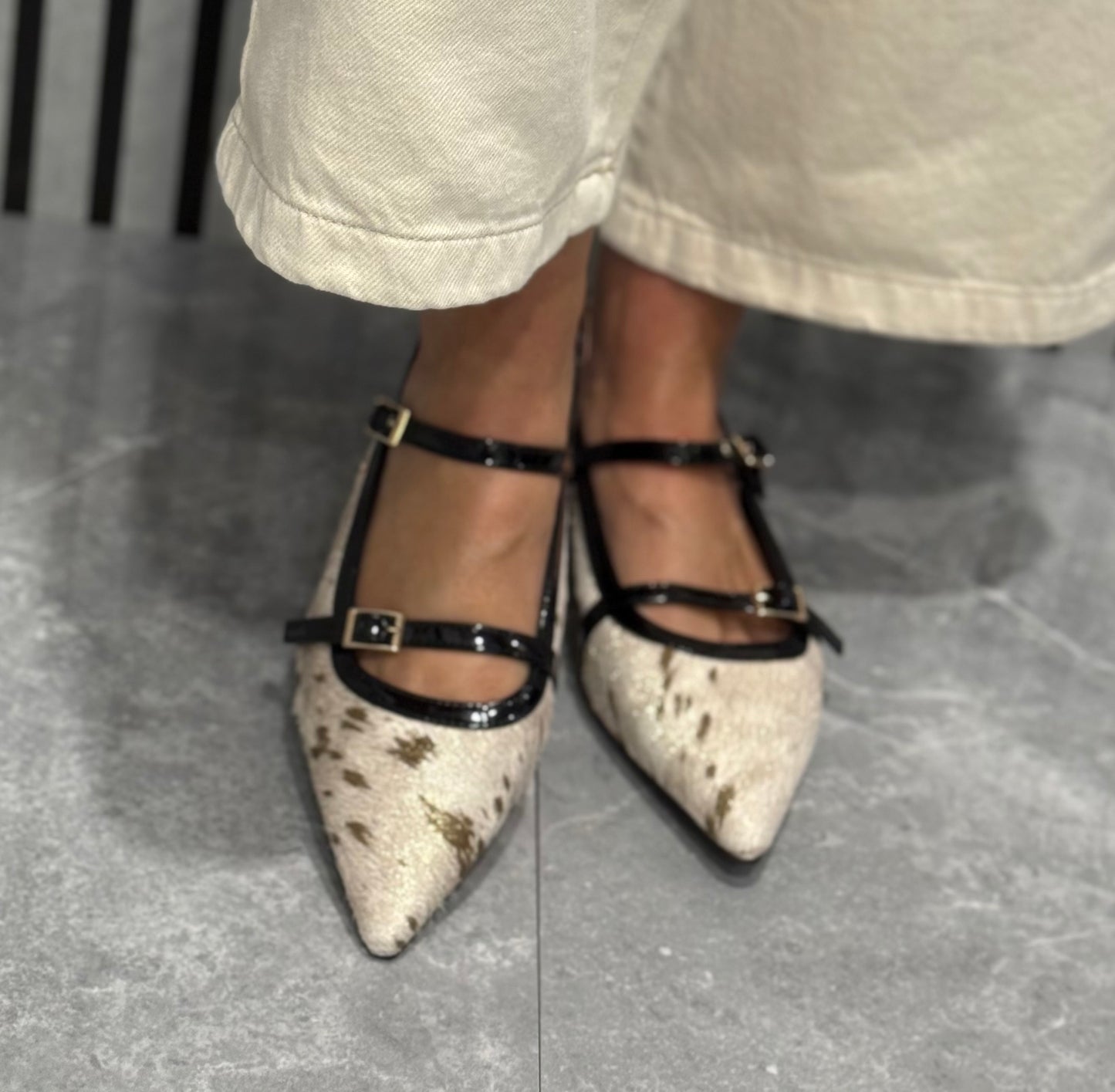 Una Healy - 'Watermelon' Dalmation Slingback Shoe
