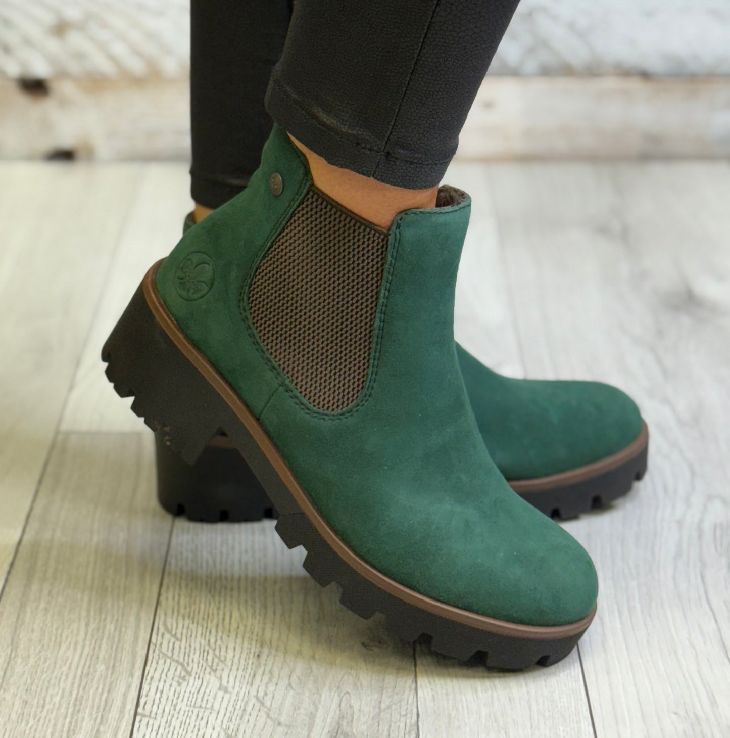 Rieker - Green Suede Boot