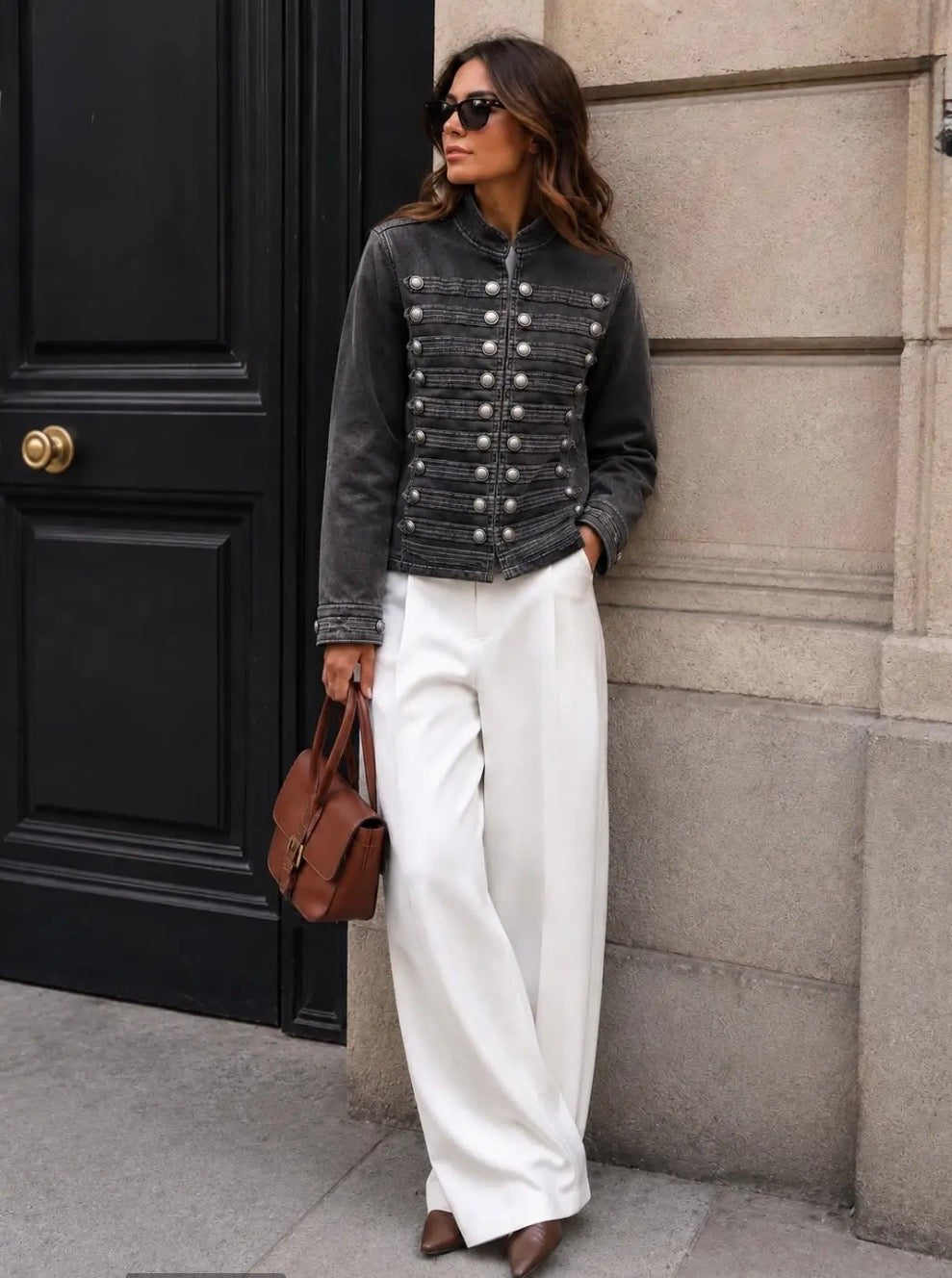 Black Military Style Jacket