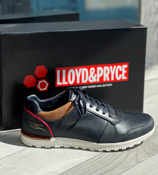 Tommy Bowe - 'Gleeson' Navy Leather Trainer