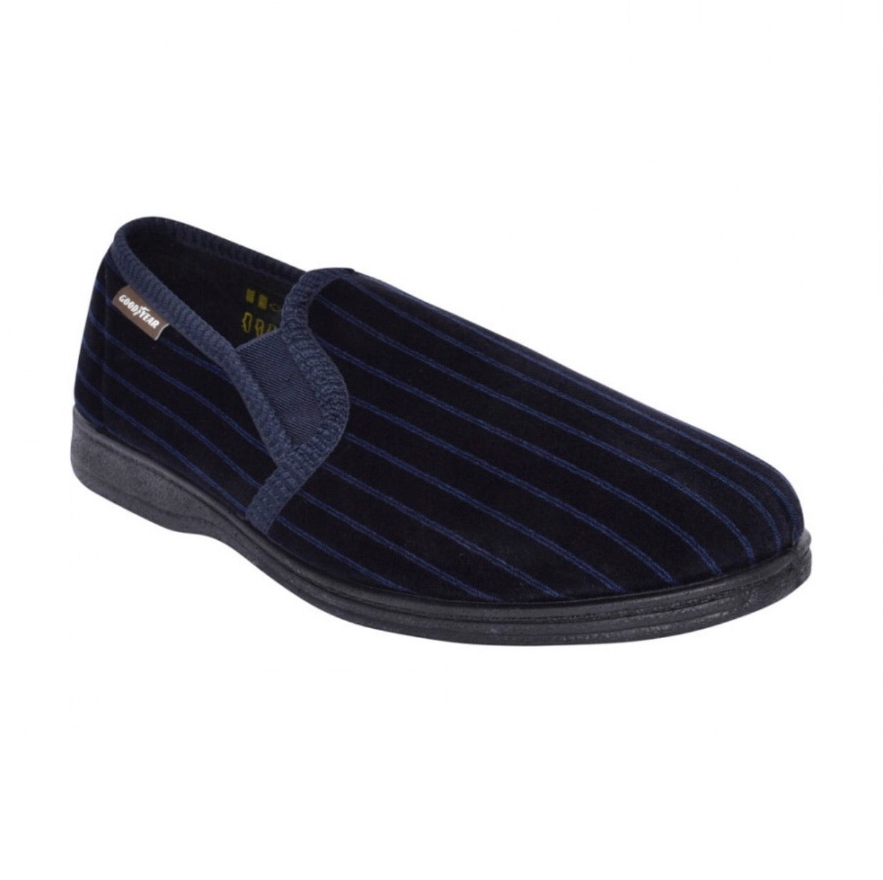 GoodYear - Don Navy Striped Mens Slipper