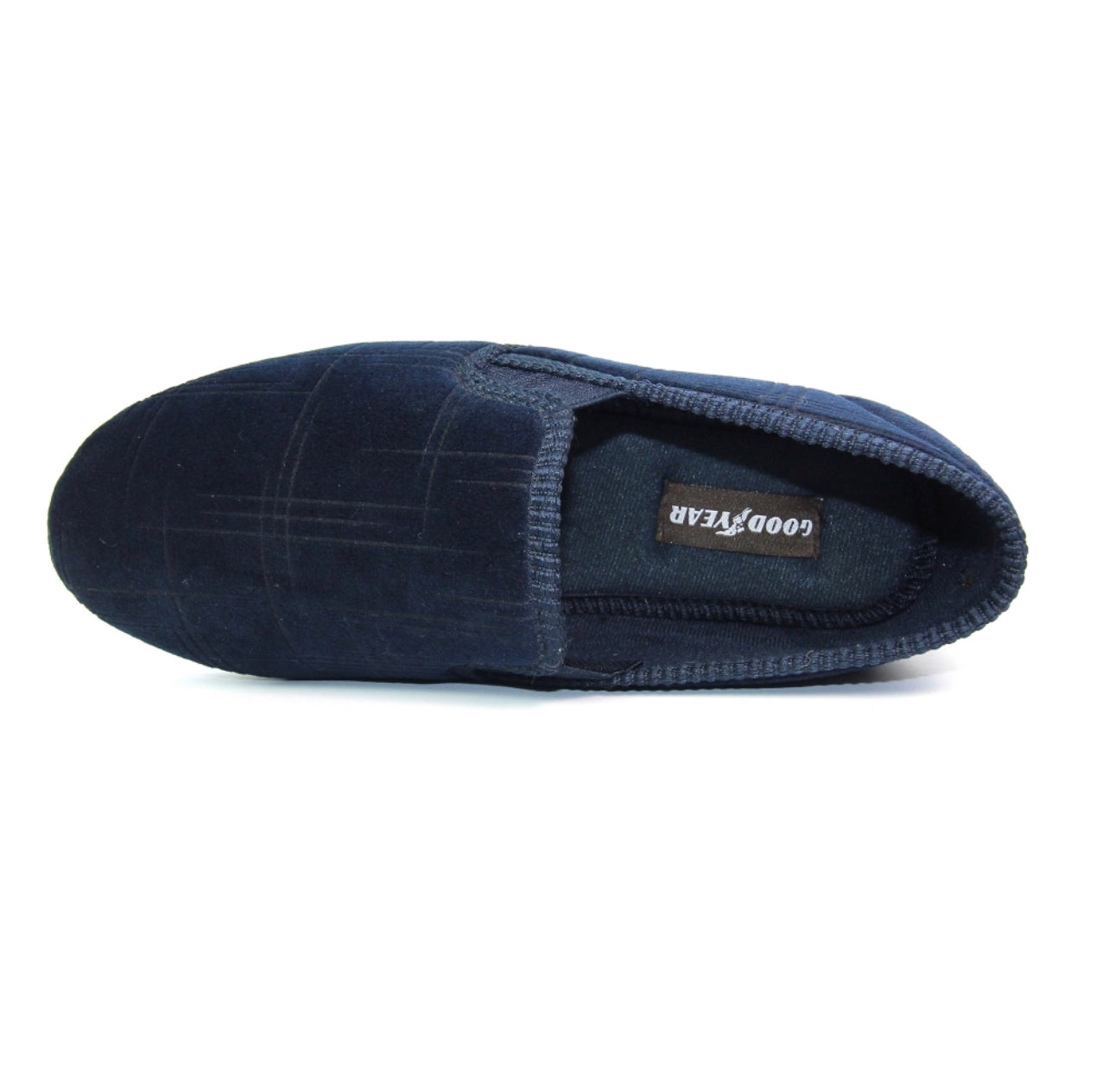 GoodYear - 'Denver' Navy Striped Mens Slipper