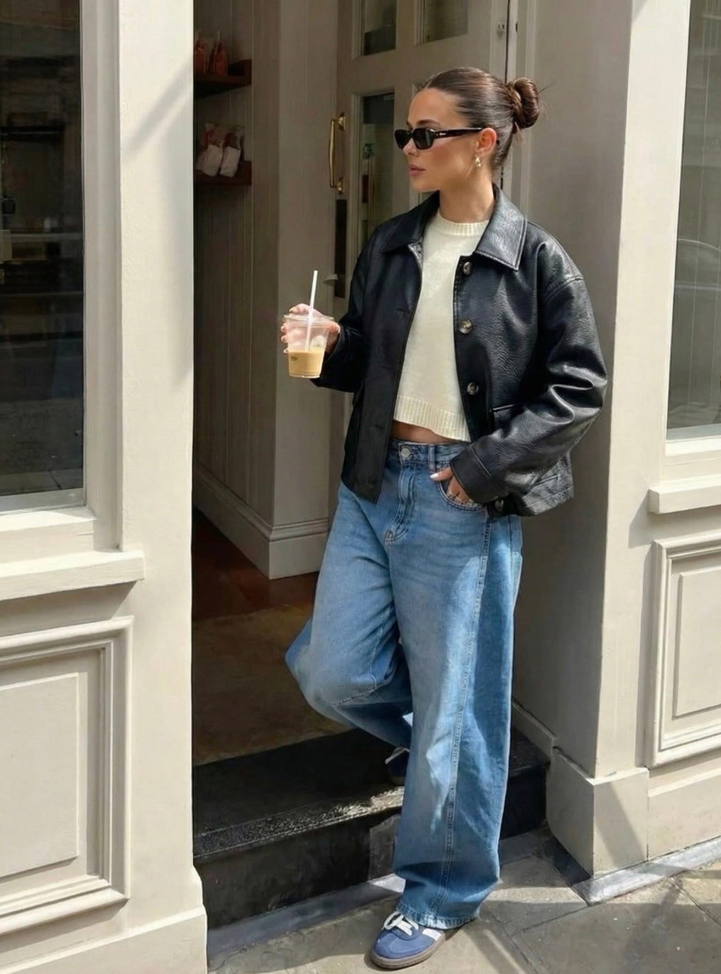 Black Faux Leather Jacket