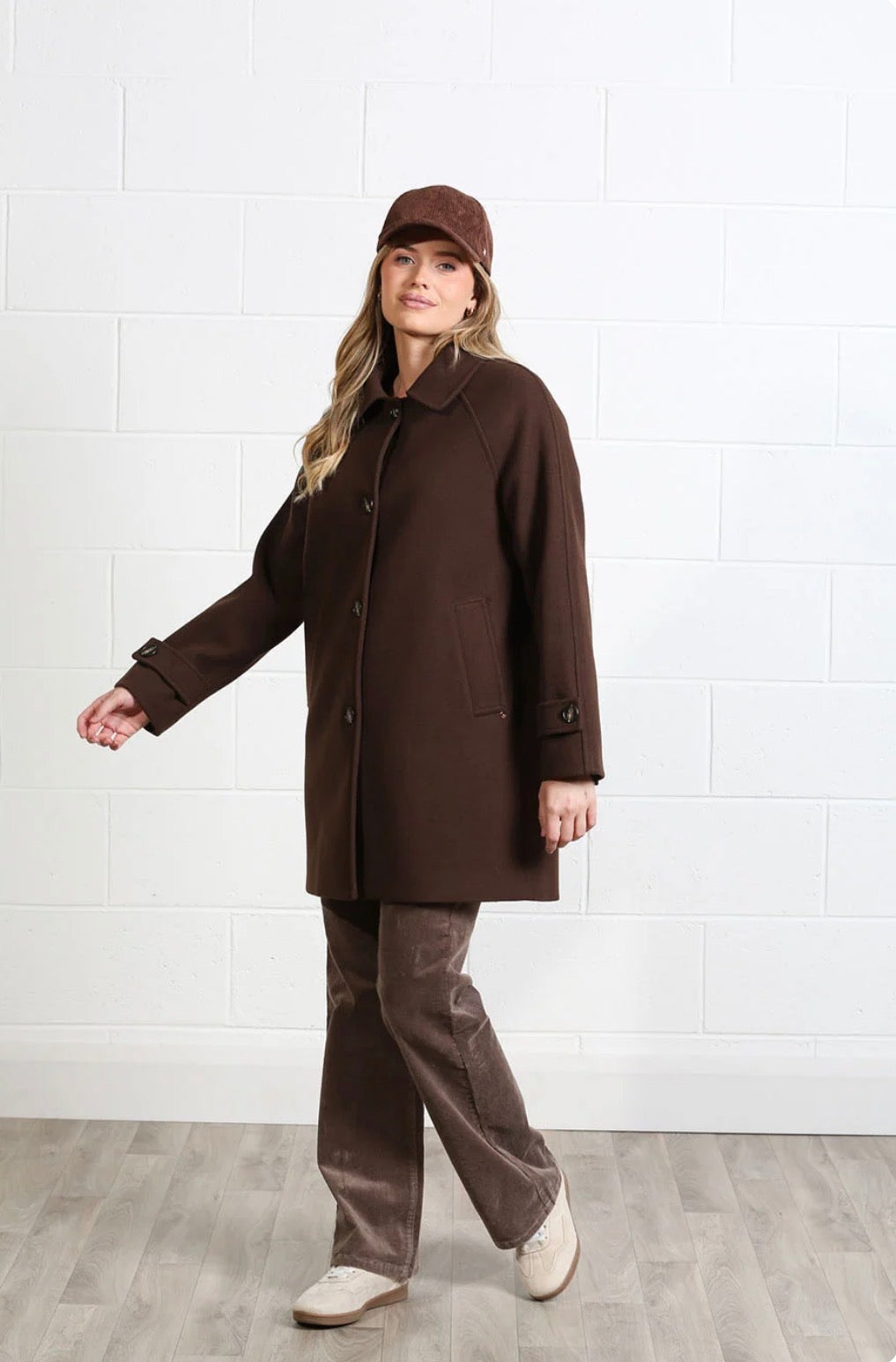 Rant & Rave -  Georgia Chocolate Brown Coat