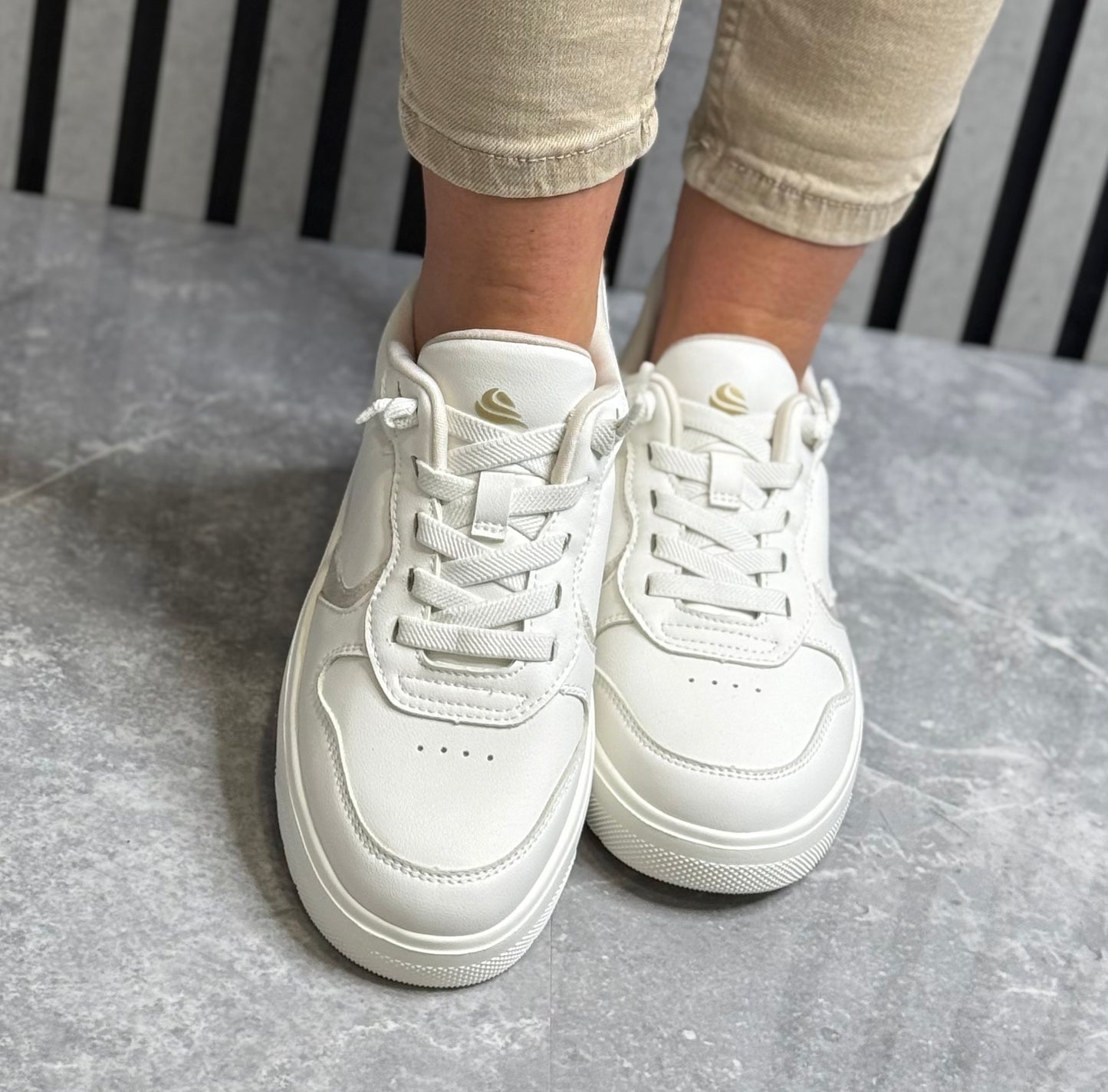 Jana - White Combo 'Step In' Trainer
