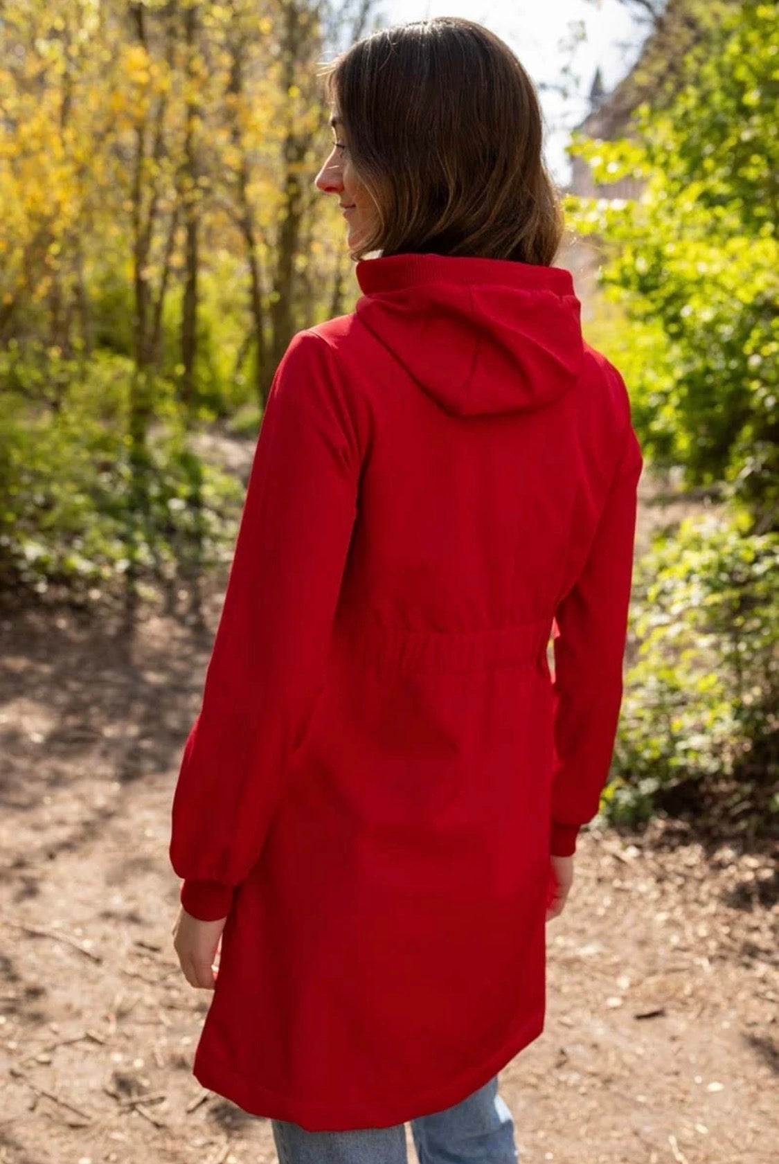 Danafae - Dark Red Softshell Coat