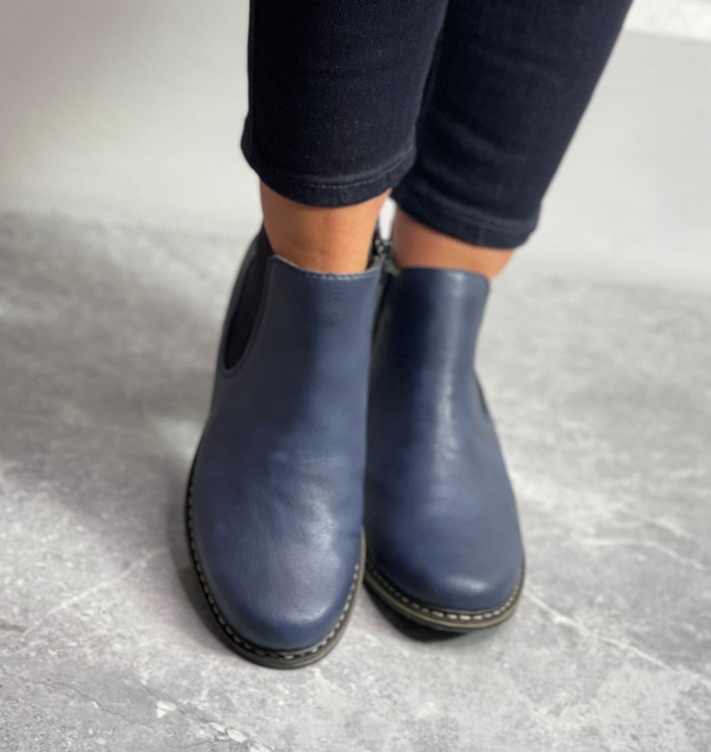 Rieker - Navy Chelsea Boot