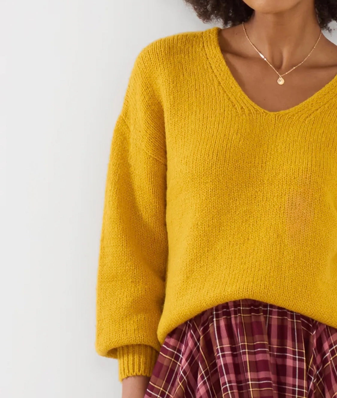 Joe Browns -  Ochre Oh So Cosy V Neck Jumper