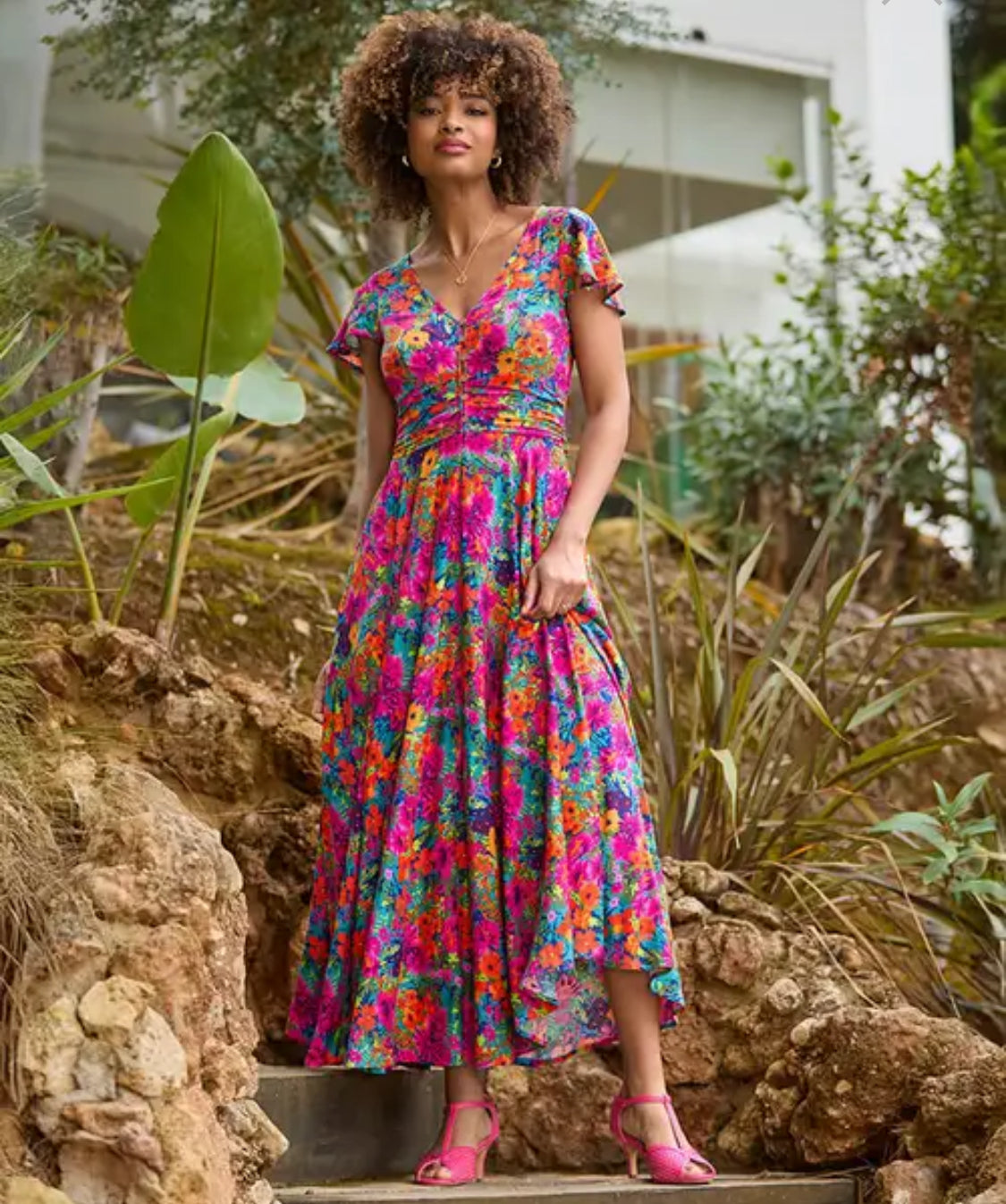 Joe Browns- Pop Of Colour Printed Maxi Dress