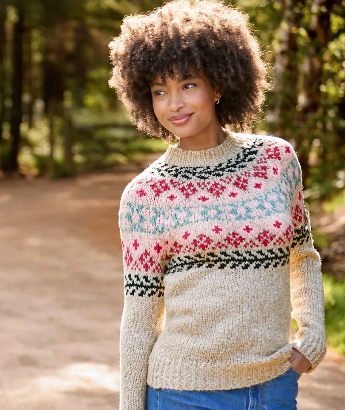 Joe Browns - Trinnie Floral Fairisle Jumper