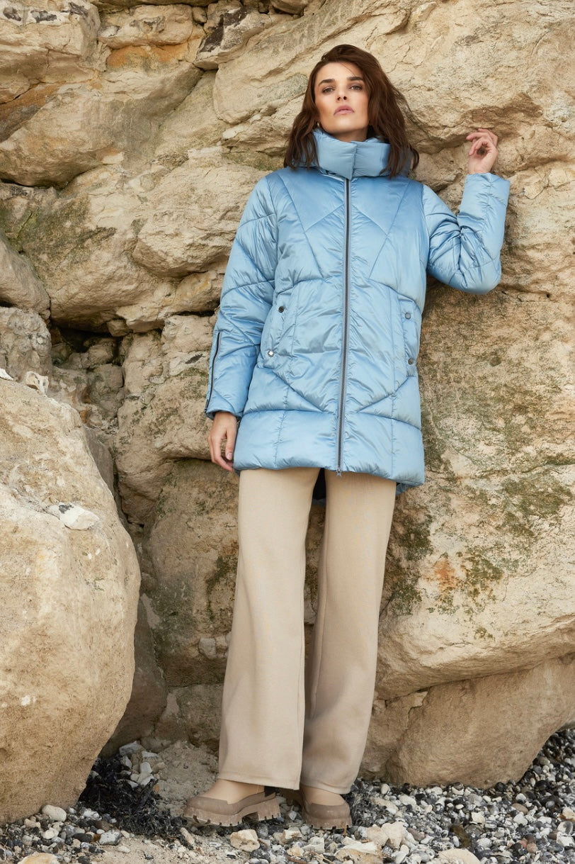 Frandsen - Ice Blue Padded Technical Down Coat