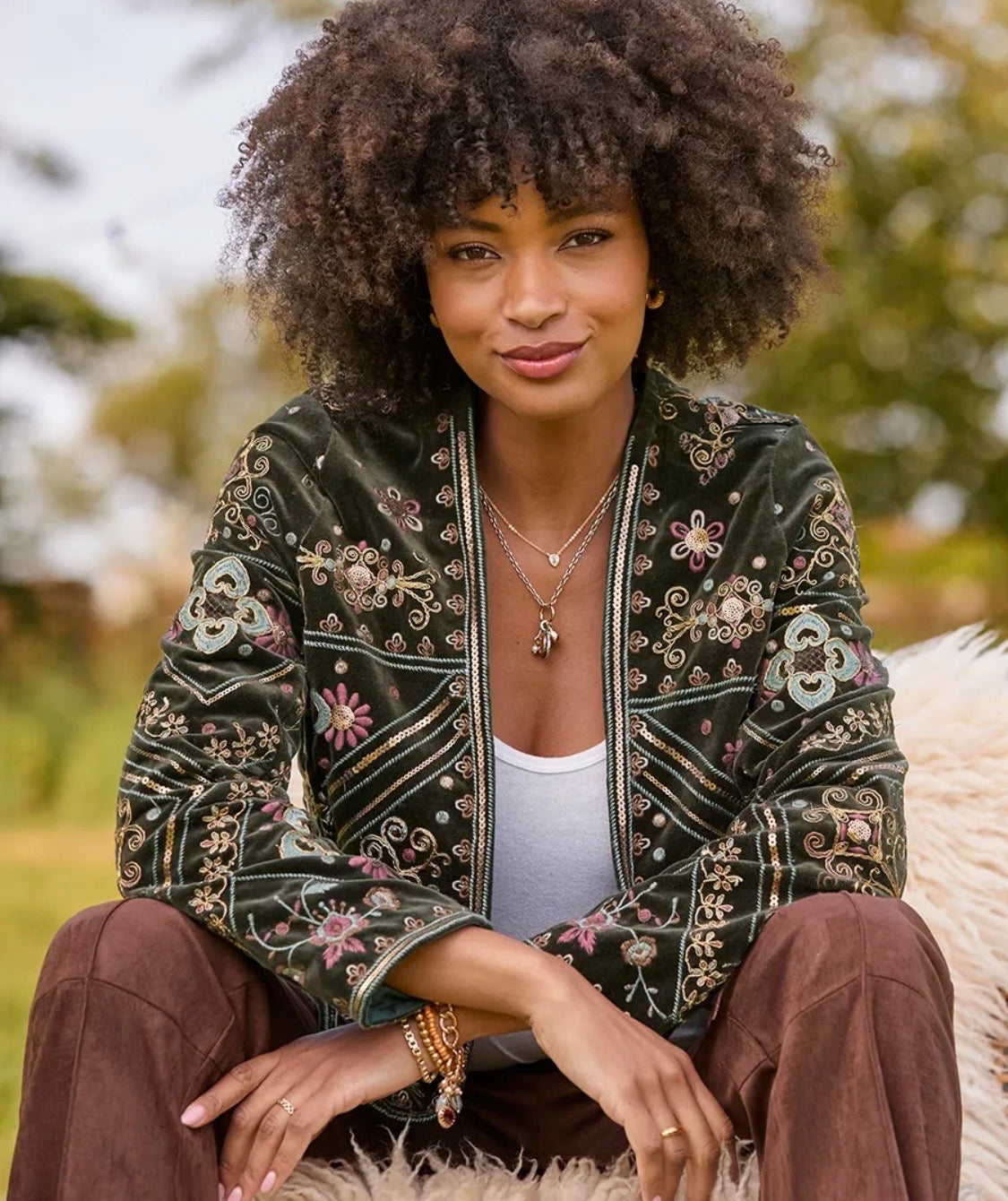 Joe Browns - Bella Boutique Embroidered Edge To Edge Jacket
