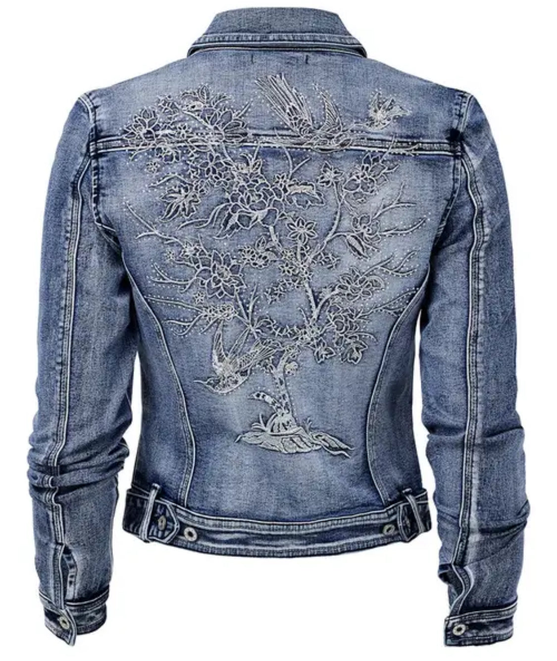 Joe Browns- Boutique Tree Of Life Embroidered Stretch Denim Jacket