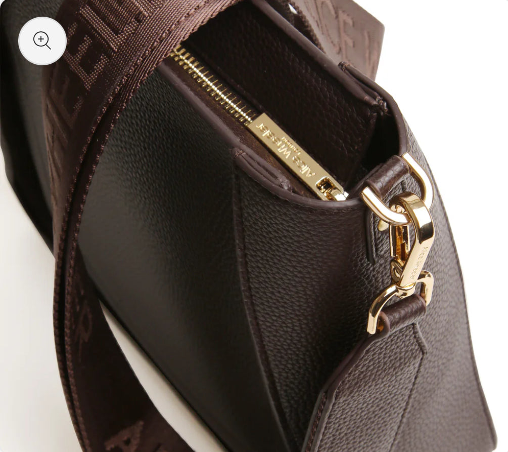 Alice Wheeler - ‘Kensington’ Chocolate Crossbody Bag
