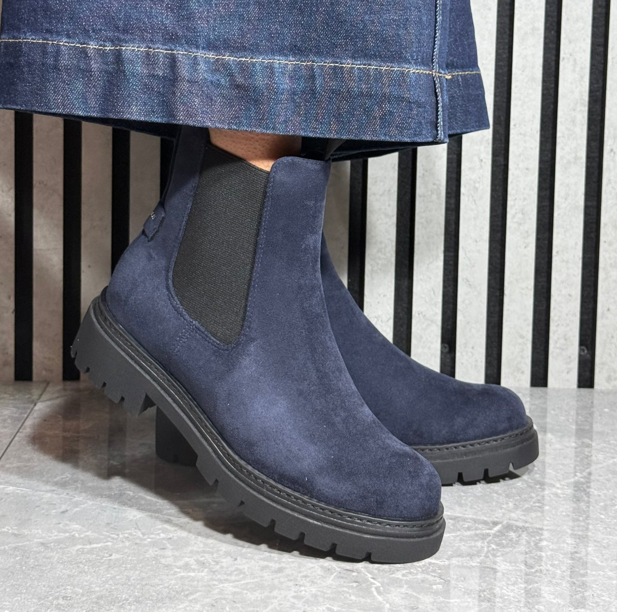 Marco Tozzi - Dark Navy Ankle Boot