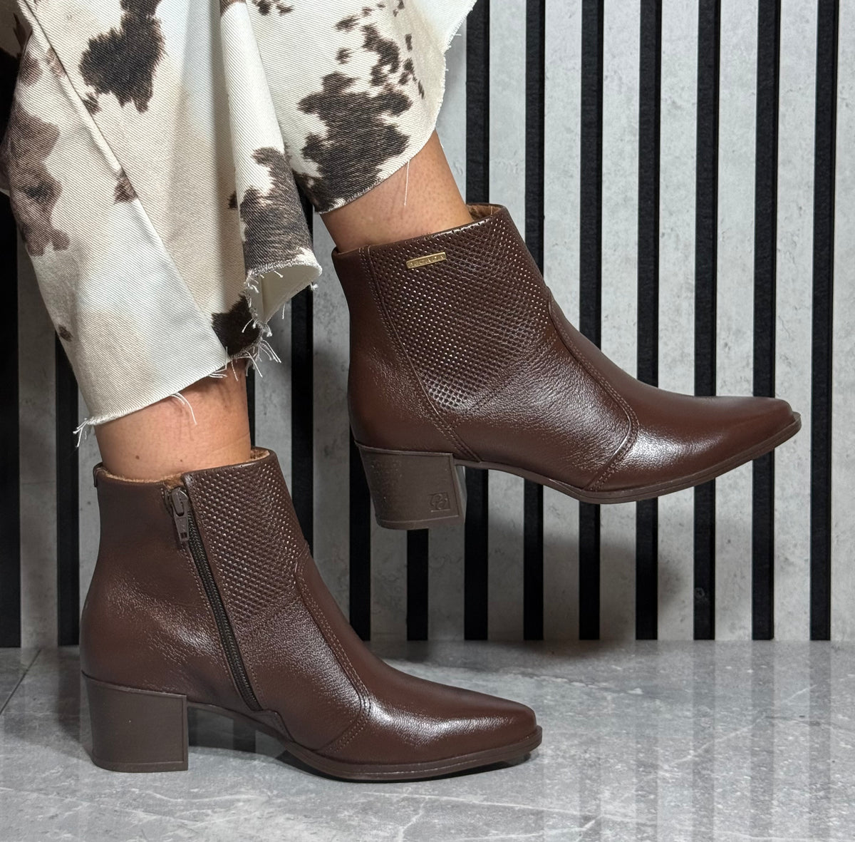 Pegada - Brown Leather Ankle Boot