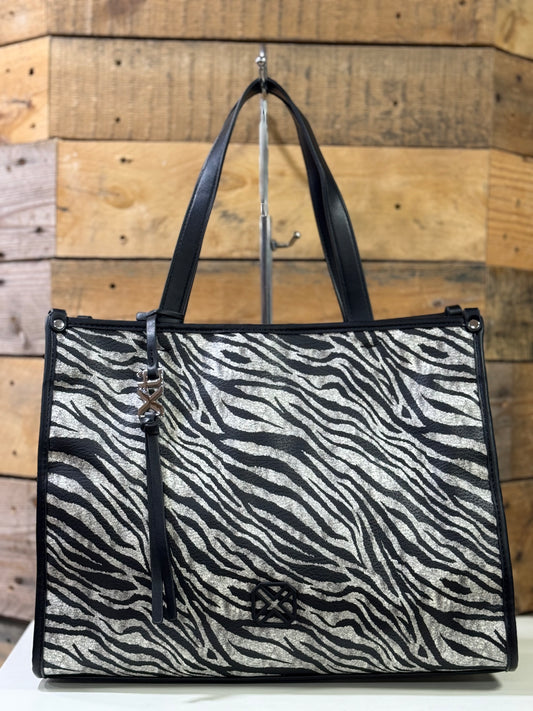 Xti - Zebra Print Large Handbag (184485)