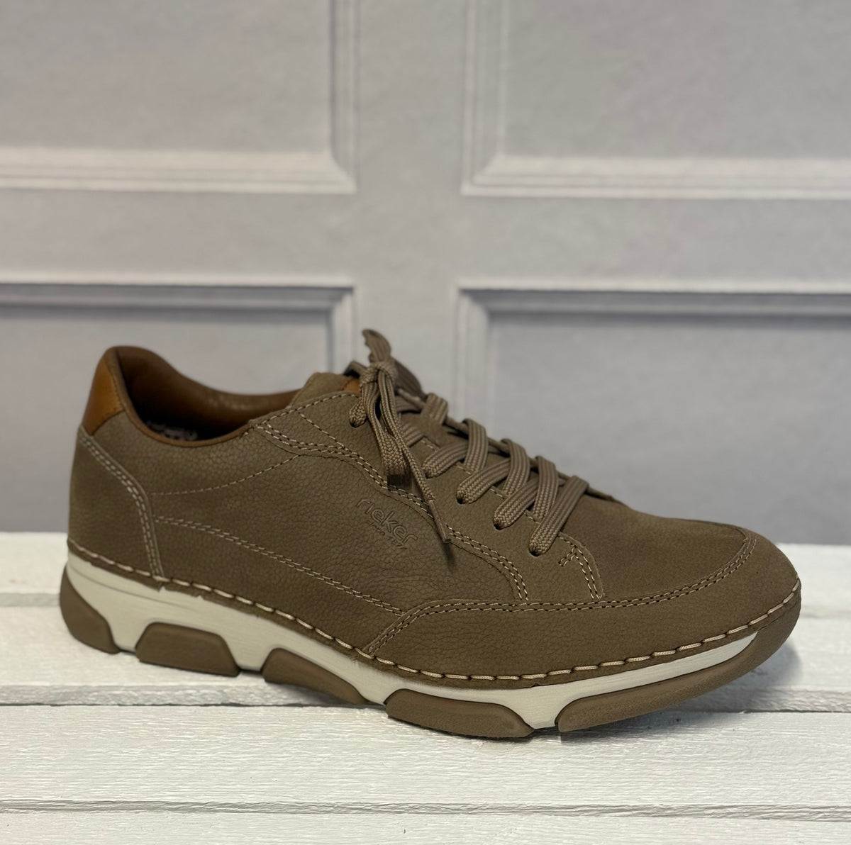 Rieker - Mens Brown Leather Shoe
