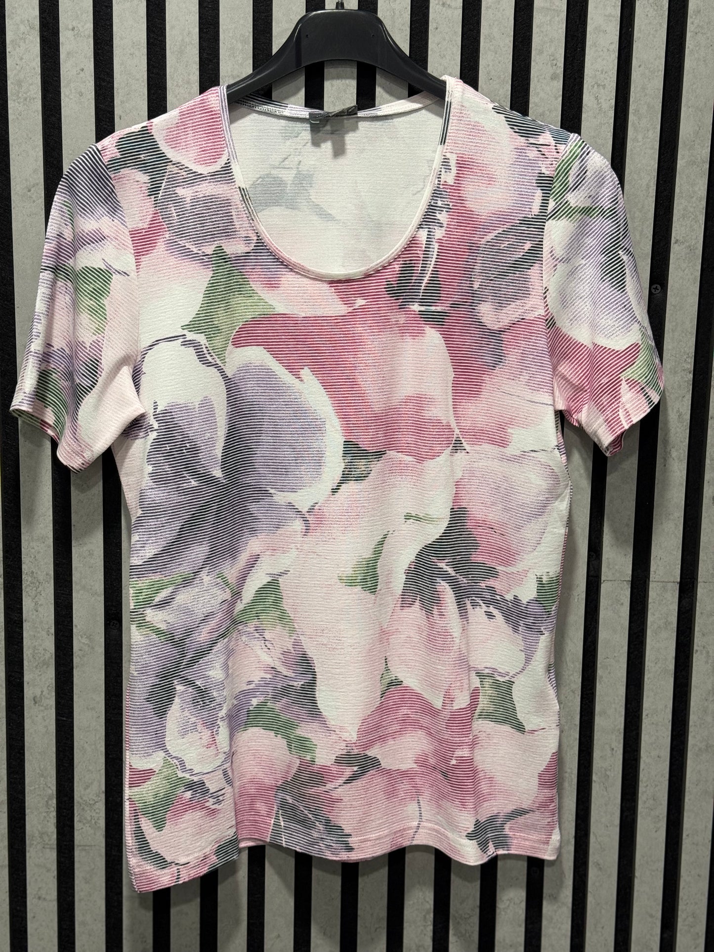 Pink Floral Print Tee