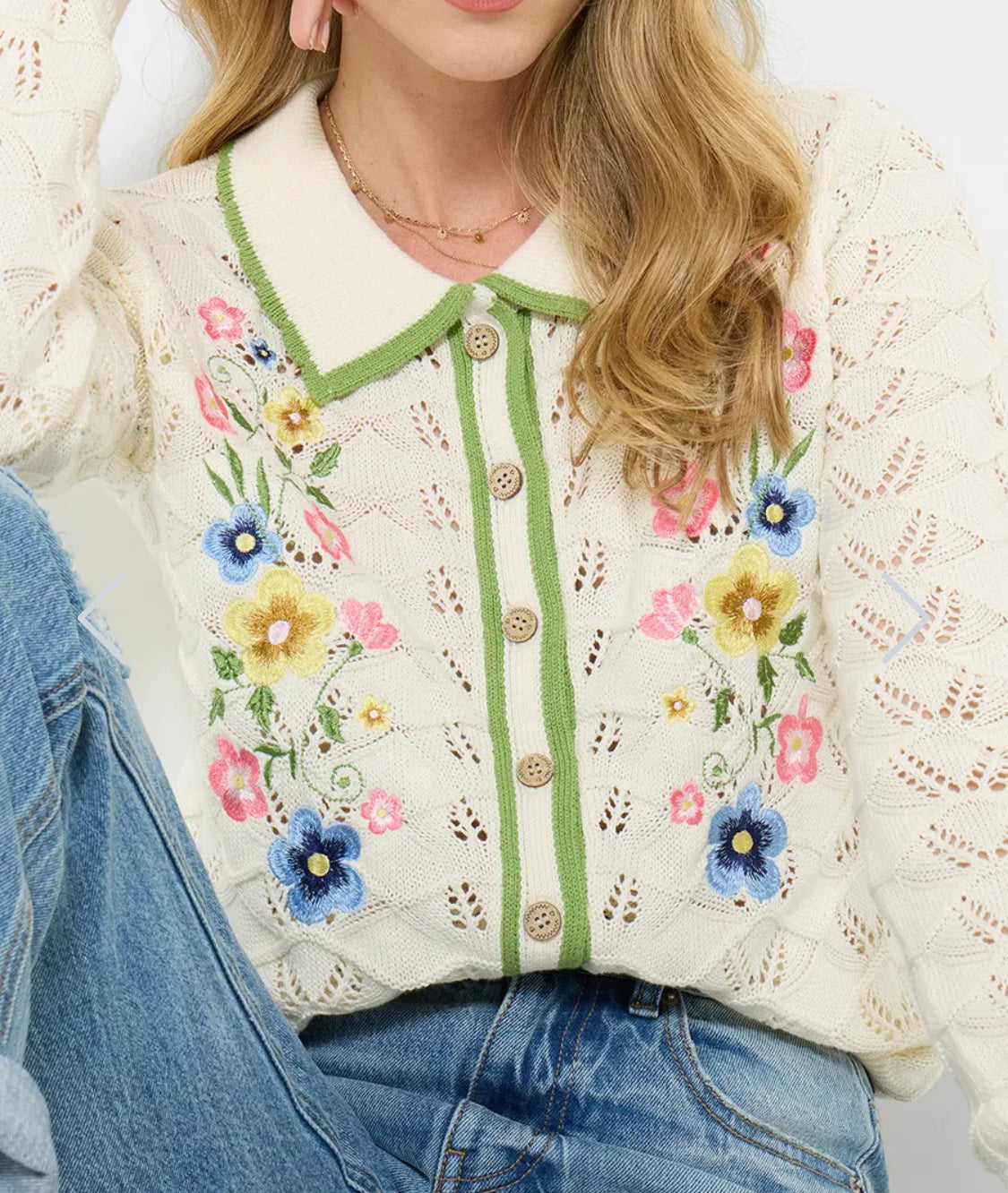 Joe Browns - ‘Suzie’ Floral Embroidered Cardigan