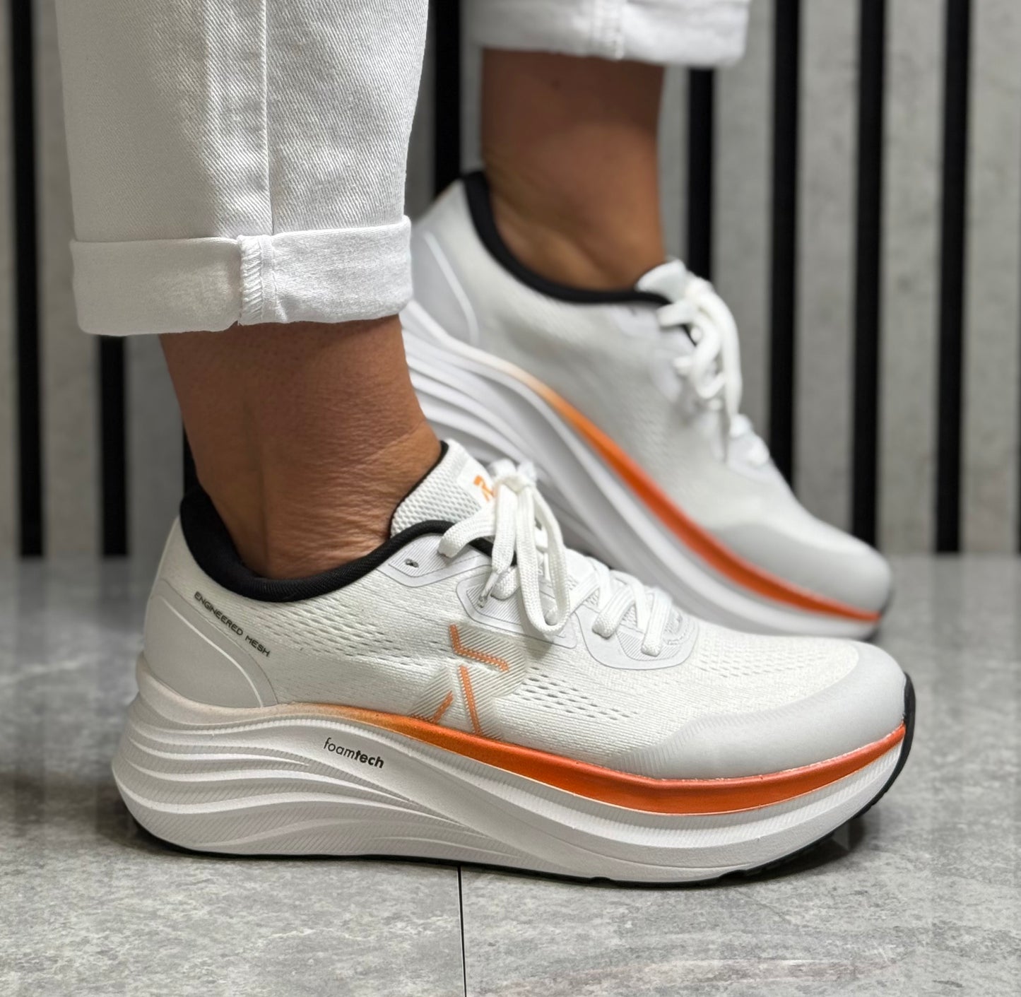 Rieker - White 'Foamtech' Sports Trainer