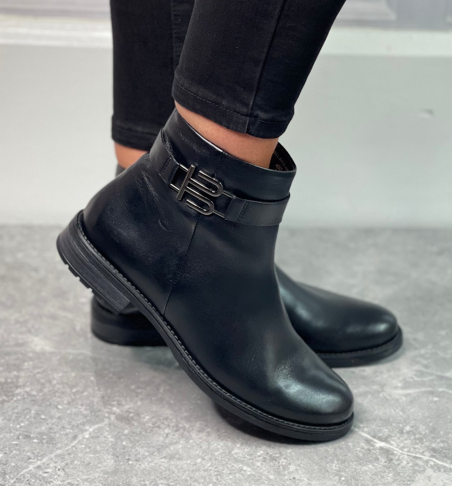 Bagatt- Black Soft Leather Chelsea Boot