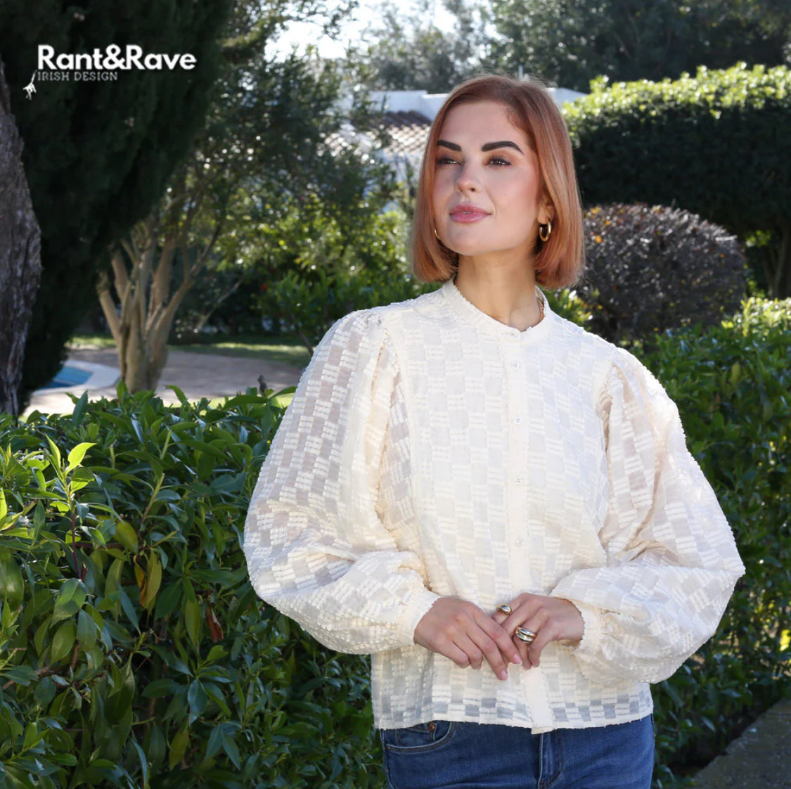Rant & Rave - ‘Zuri’ Cream Blouse
