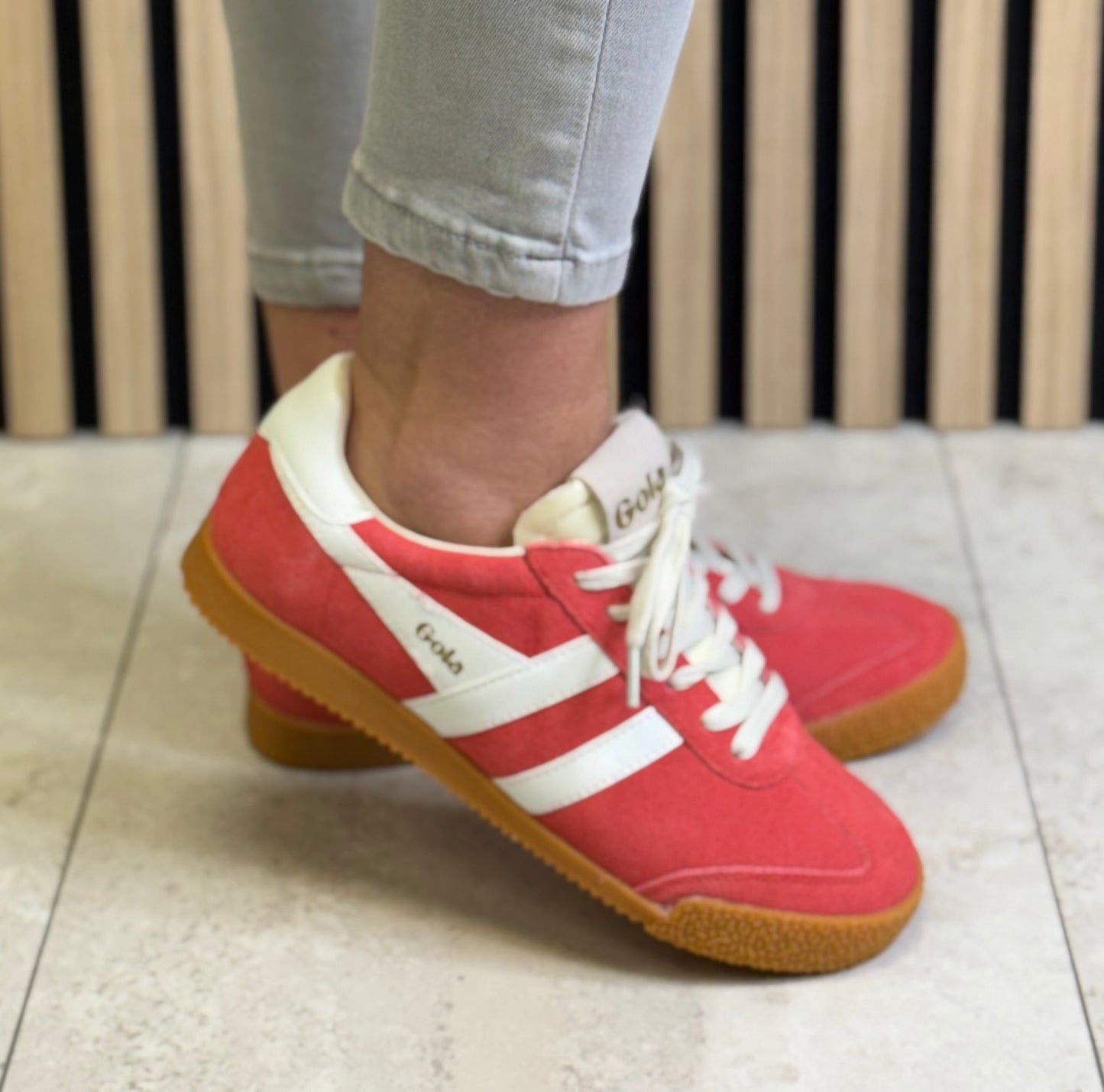 Gola - ‘Elan' Coral/White Trainer