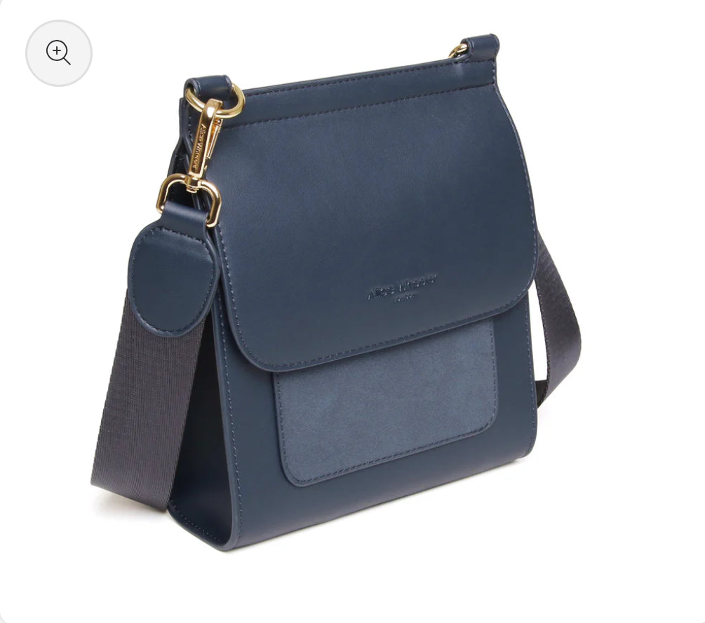 Alice Wheeler - 'Seville’ Navy Crossbody Bag