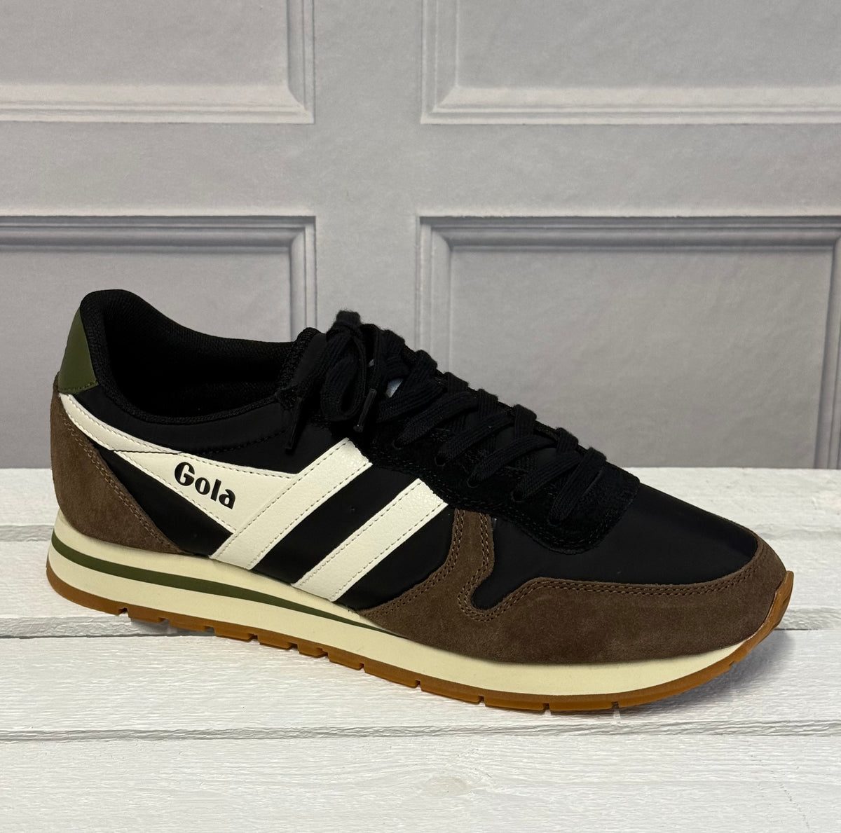Gola - Mens 'Daytona Chute' Black/Otter/Off White Combo Trainer