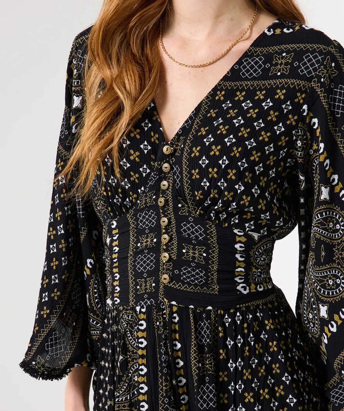Joe Brown - Seline Scarf Print Crinkle Dress