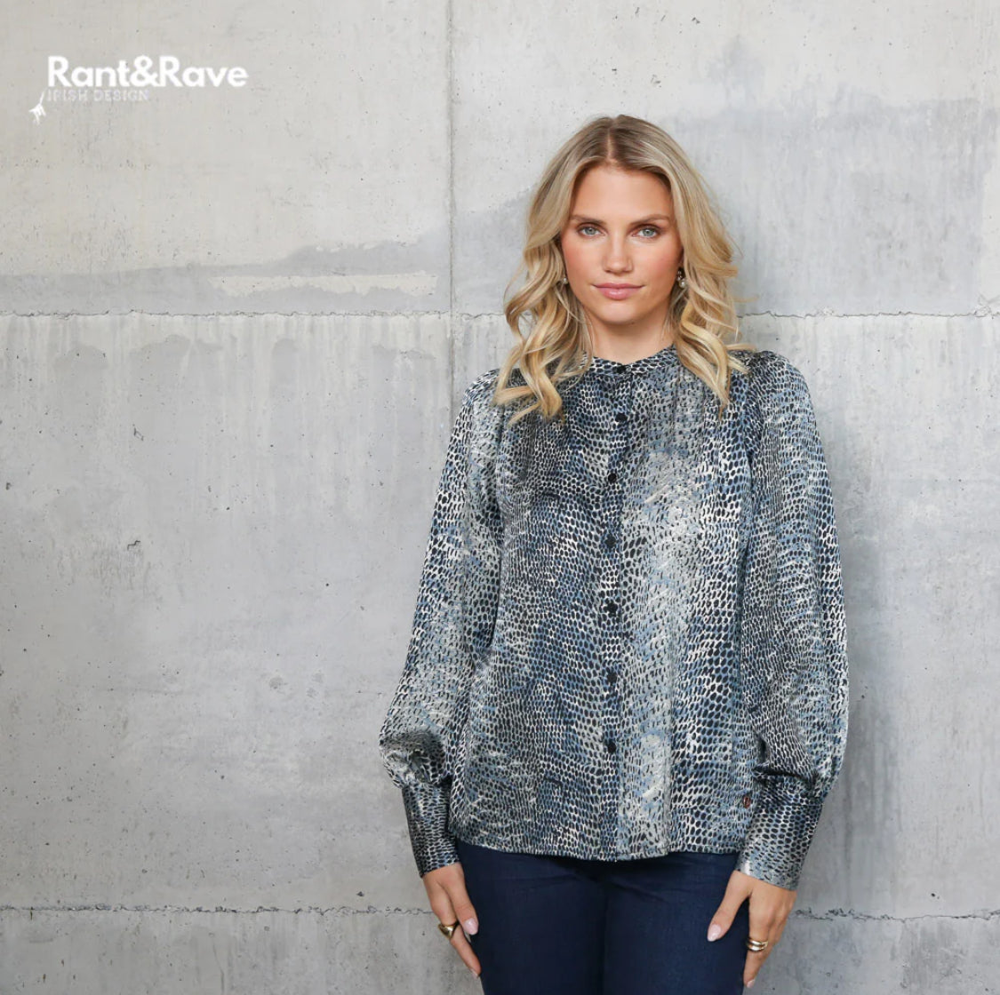Rant & Rave - 'Quita’ Blue Top